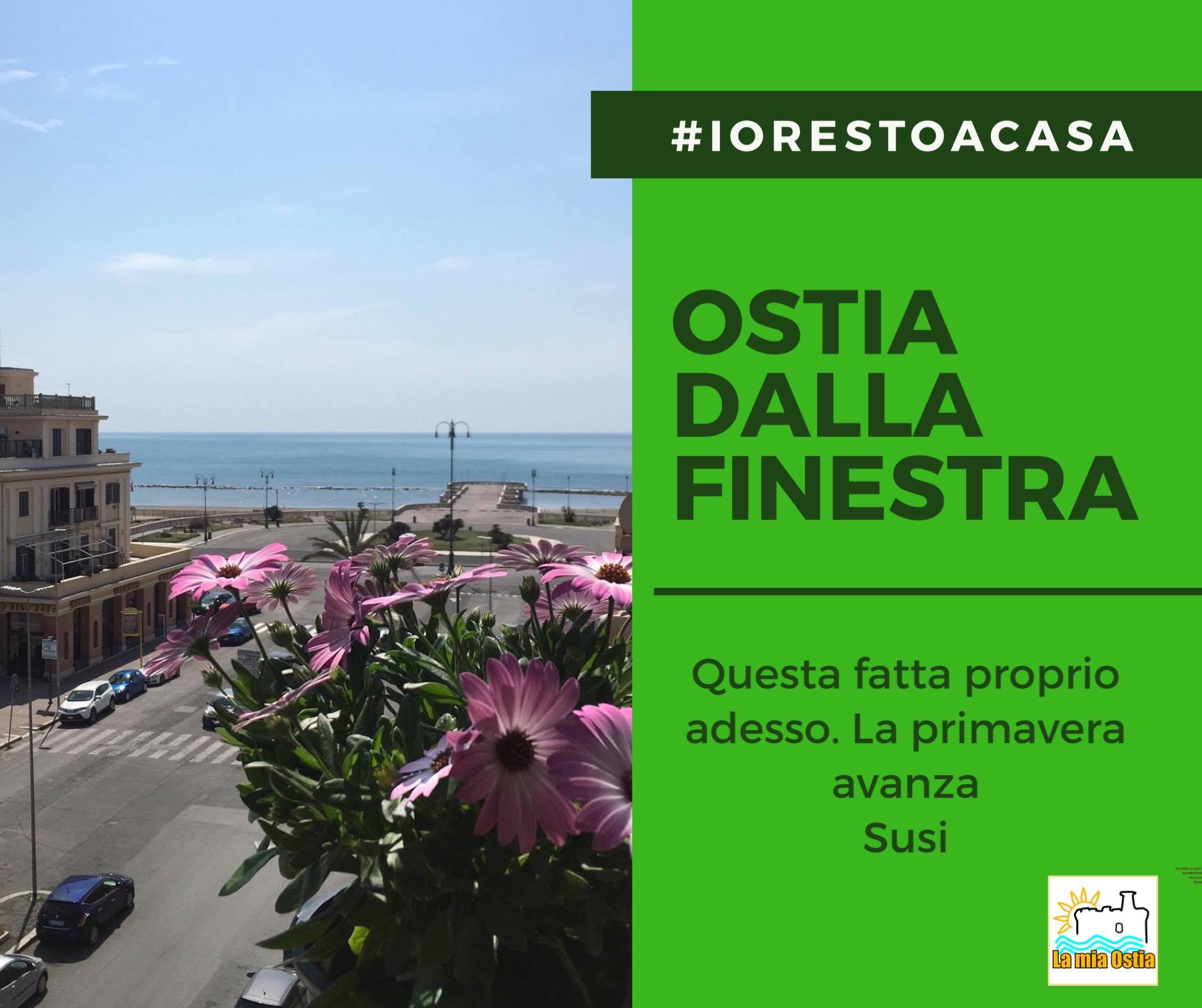 Ostia dalla finestra: mese di aprile